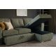 Coltare - Coltar extensibil, material texturat verde, APARTMENT 245cm