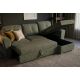 Coltare - Coltar extensibil, material texturat verde, APARTMENT 245cm