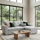 Coltare - Coltar extensibil, material texturat bej, APARTMENT 245cm