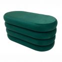 Bancheta cu spatiu de depozitare Catifea Verde, VOGUE 85cm