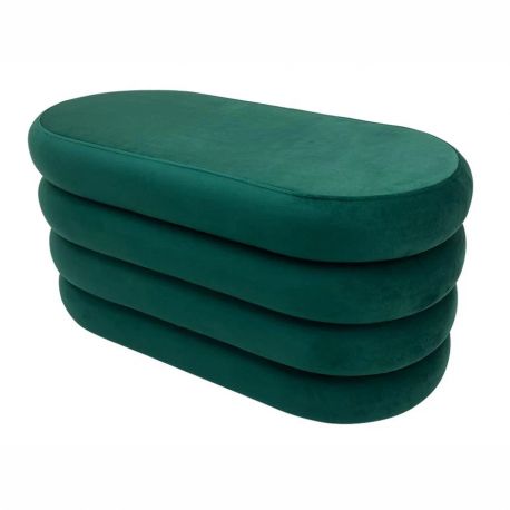 Banchete-Tabureti - Bancheta cu spatiu de depozitare Catifea Verde, VOGUE 85cm