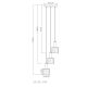 Pendule, Lustre suspendate - Lustra cu 3 pendule moderna WALTON
