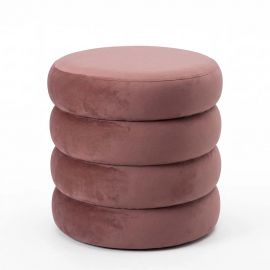 Banchete-Tabureti - Taburete cu spatiu de depozitare, VOGUE 40cm catifea rose