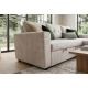 Coltare - Coltar extensibil, catifea champagne beige, APARTMENT 205cm