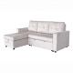 Coltare - Coltar extensibil, catifea champagne beige, APARTMENT 205cm