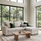 Coltare - Coltar extensibil, catifea champagne beige, APARTMENT 205cm