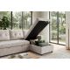 Coltare - Coltar extensibil, catifea champagne beige, APARTMENT 205cm