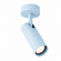 Spot aplicat directionabil cu bec GU10 Linca albastru pastel
