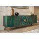 Comode - Comoda TV design vintage Golden Sunset 180cm turcoaz