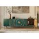 Comode - Comoda TV design vintage Golden Sunset 180cm turcoaz