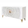 Comoda design vintage Golden Sunset 140cm alb