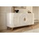 Comode - Comoda design vintage Golden Sunset 140cm alb