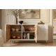 Comode - Comoda design vintage Golden Sunset 140cm alb