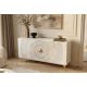 Comode - Comoda design vintage Golden Sunset 140cm alb