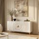 Comode - Comoda design vintage Golden Sunset 140cm alb