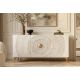 Comode - Comoda design vintage Golden Sunset 140cm alb