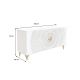Comode - Comoda design vintage Golden Sunset 140cm alb