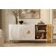 Comode - Comoda design vintage Golden Sunset 140cm alb