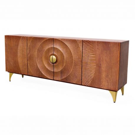 Comode - Comoda design vintage Golden Sunset 180cm maro