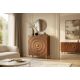 Comode - Comoda inalta design vintage Golden Sunset 120cm maro