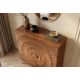 Comode - Comoda inalta design vintage Golden Sunset 120cm maro