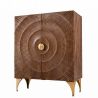 Comoda inalta design vintage Golden Sunset 120cm maro