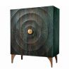 Comoda inalta design vintage Golden Sunset 120cm turcoaz