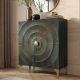 Comode - Comoda inalta design vintage Golden Sunset 120cm turcoaz