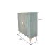 Comode - Comoda inalta design vintage Golden Sunset 120cm turcoaz