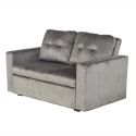 Canapea extensibila, catifea gri, SMART 140cm