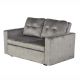 Canapea extensibila, catifea gri, SMART 140cm