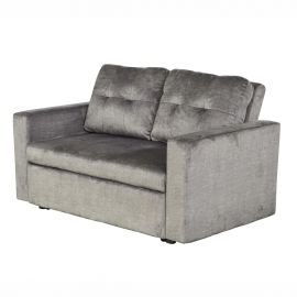 Canapele - Canapea extensibila, catifea gri, SMART 140cm