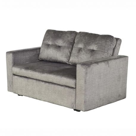 Canapele - Canapea extensibila, catifea gri, SMART 140cm