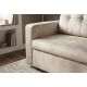 Canapele - Canapea extensibila, catifea champagne beige, SMART 140cm