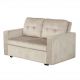 Canapele - Canapea extensibila, catifea champagne beige, SMART 140cm