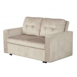 Canapea extensibila, catifea champagne beige, SMART 140cm