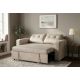 Canapele - Canapea extensibila, catifea champagne beige, SMART 140cm