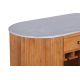 Comode - Bar din lemn de mango, marmura alba TRES CHIC 120cm