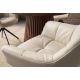 Seturi scaune, HoReCa - Set 2 scaune pivotante, Piele Naturala Bej PAPILLON