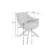 Seturi scaune, HoReCa - Set 2 scaune pivotante, Piele Naturala Bej PAPILLON