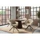 Seturi scaune, HoReCa - Set 2 scaune pivotante, Piele Naturala Bej PAPILLON