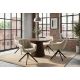 Seturi scaune, HoReCa - Set 2 scaune pivotante, Piele Naturala Bej PAPILLON