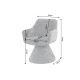 Scaune - Scaun pivotant AMBIENTO tesatura Chenille gri
