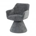 Scaun pivotant AMBIENTO tesatura Chenille gri
