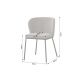 Seturi scaune, HoReCa - Set 2 scaune stil retro LYON tesatura gri-bej