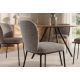 Seturi scaune, HoReCa - Set 2 scaune stil retro LYON tesatura gri-bej