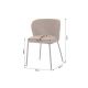 Seturi scaune, HoReCa - Set 2 scaune stil retro LYON tesatura maro