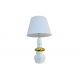 Veioze - Lampa de masa decorativa STONES OF ZEN 70cm auriu alb