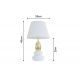 Veioze - Lampa de masa decorativa STONES OF ZEN 45cm auriu alb