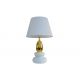 Veioze - Lampa de masa decorativa STONES OF ZEN 45cm auriu alb